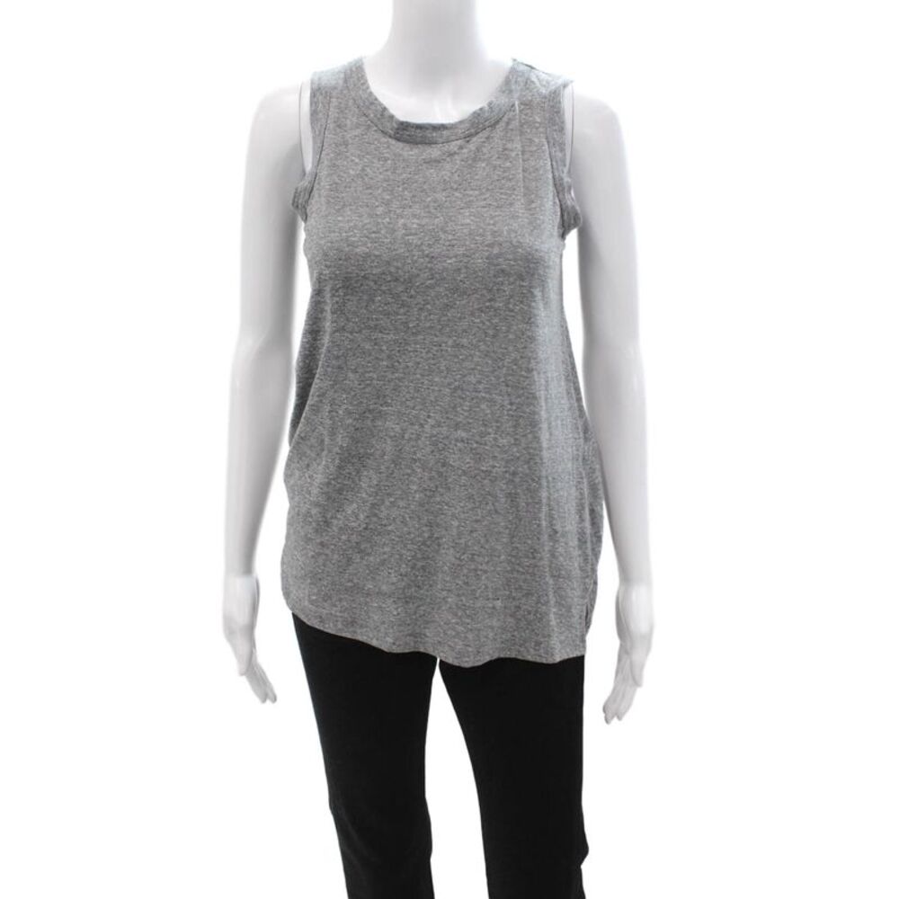 Current/Elliott Womens Gray Jersey Tank Crewneck Size 0
